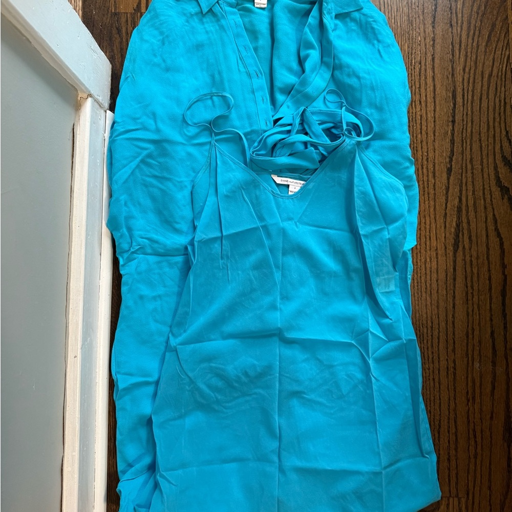 Diane Von Furstenberg Teal Dress